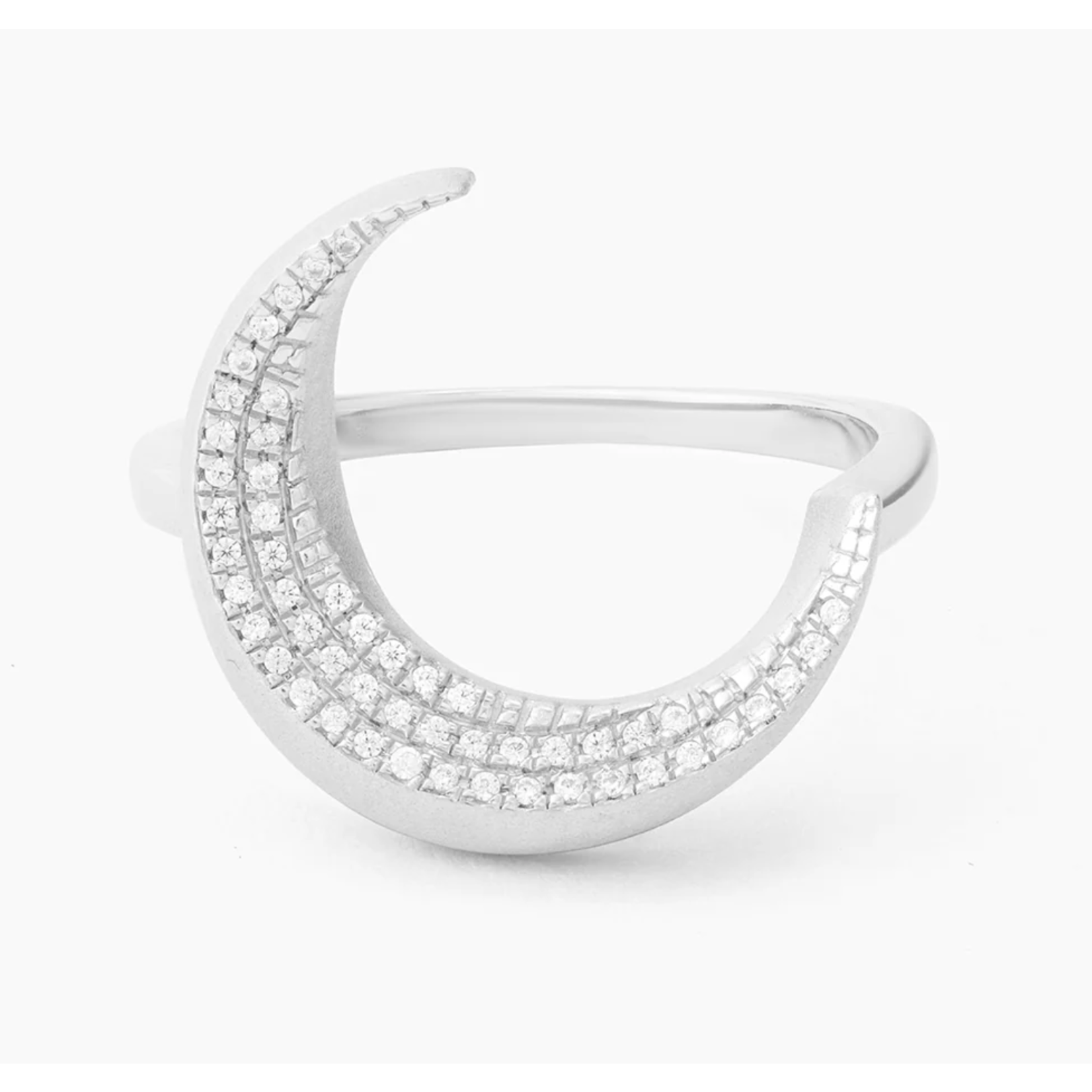 Ella Stein Crescent Moon Statement Ring