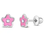 In Season SS Groovy Enamel Flower Earrings