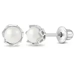 In Season SS Pearls in a Basket 5mm Earrings