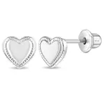 In Season SS Detailed Polish Heart Earrings