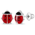 In Season SS Red Adorable Enamel Ladybug Earrings