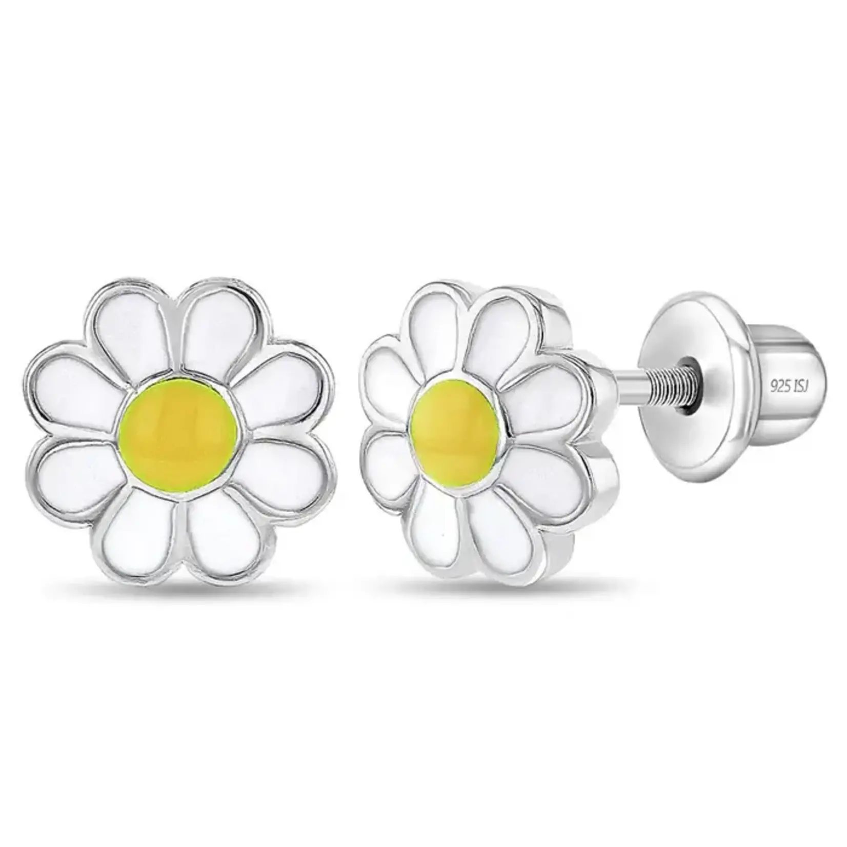 In Season SS Yellow Delightful Daisy Earrings Enamel