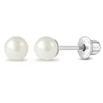 In Season SS Classic Freshwater Cultured Pearl 4mm Earrings