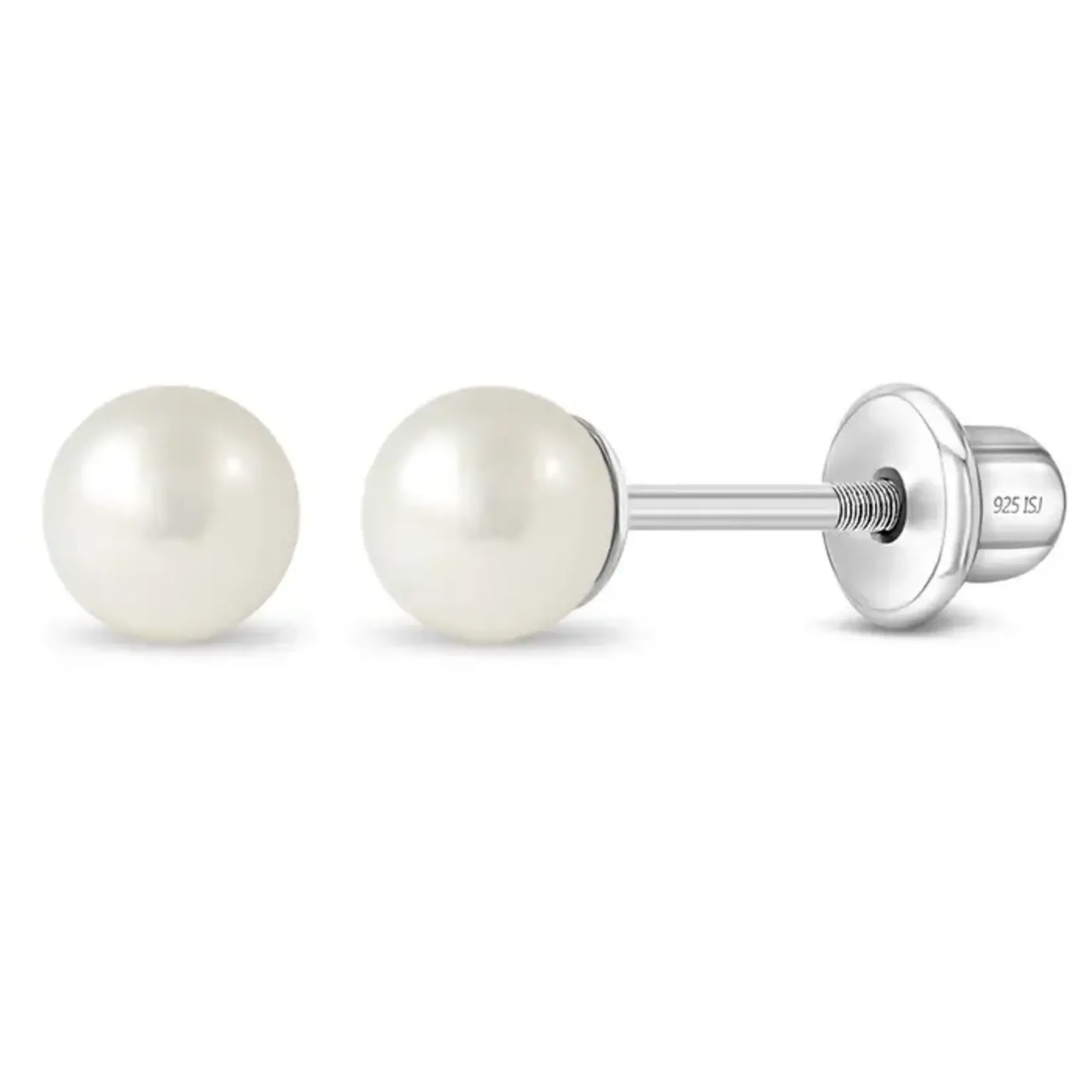 In Season SS Classic Freshwater Cultured Pearl 4mm Earrings