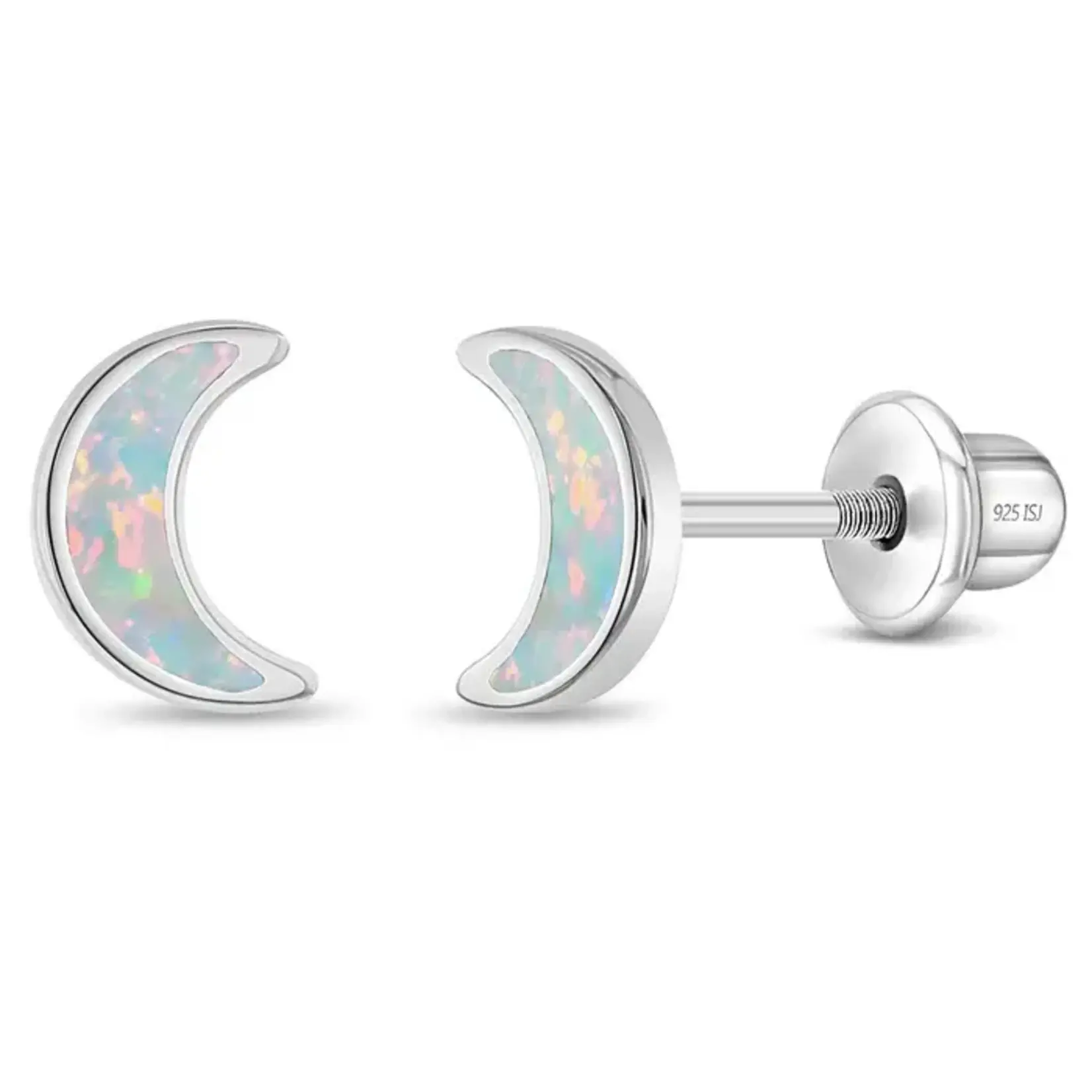 In Season SS Opal Crescent Moon Earrings