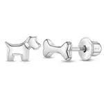 In Season SS Dainty Dog and Bone Earrings