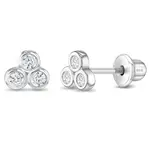 In Season SS Sparkling Cluster CZ Earrings