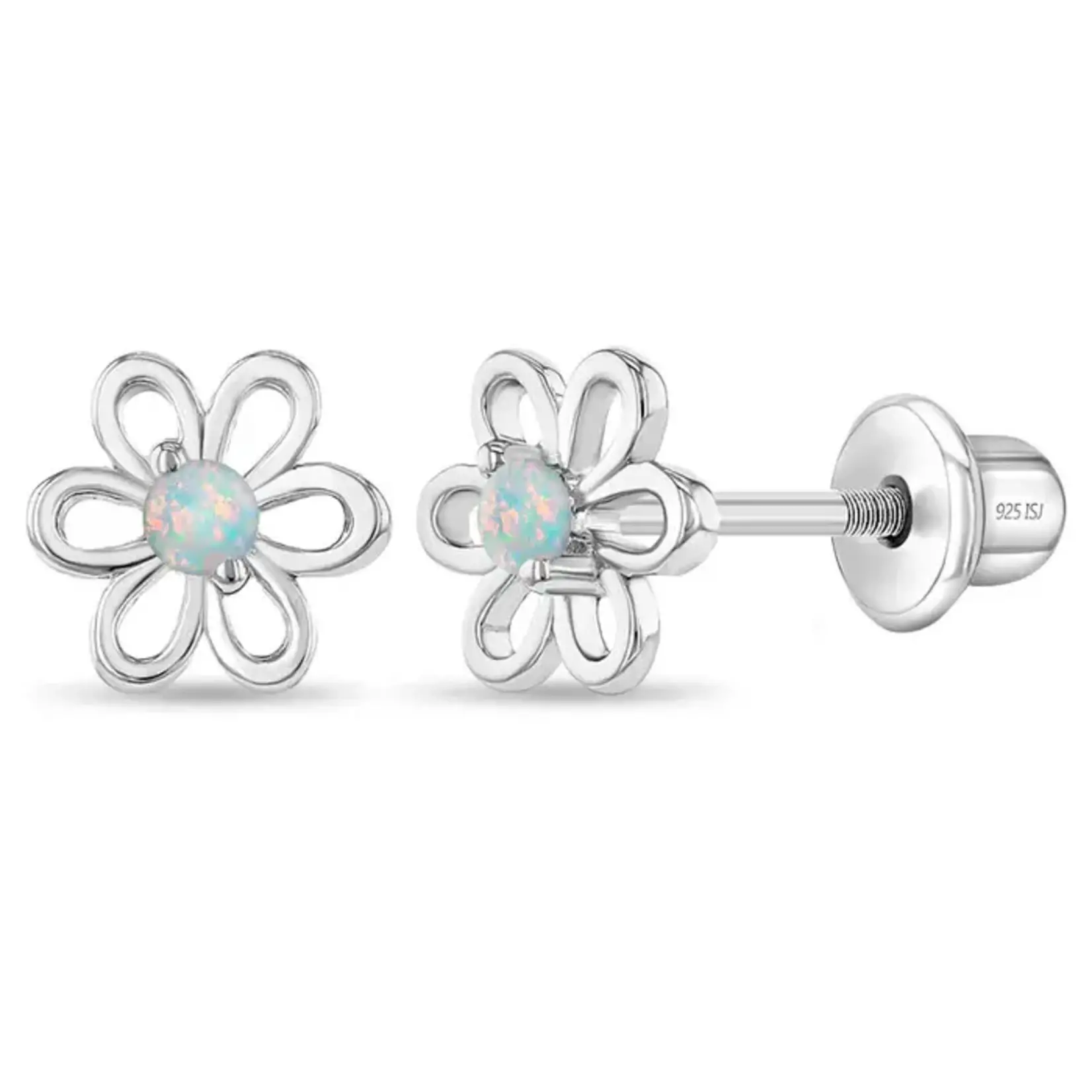In Season SS Opal Spring Cubic Zirconia Flower Earrings