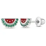 In Season SS Watermelon Season Earrings Enamel