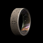 Heavy Stone 8mm Tungsten with Cerakote Sleeve Ring 10
