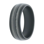 Heavy Stone 8mm Ceramic with Deep Sea Fishing Line Inlay Ring 10