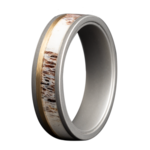 Heavy Stone 6mm Cobalt with Elk Antler and 14K YG Ring 10