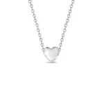 In Season SS Dainty Puffed Heart Necklace