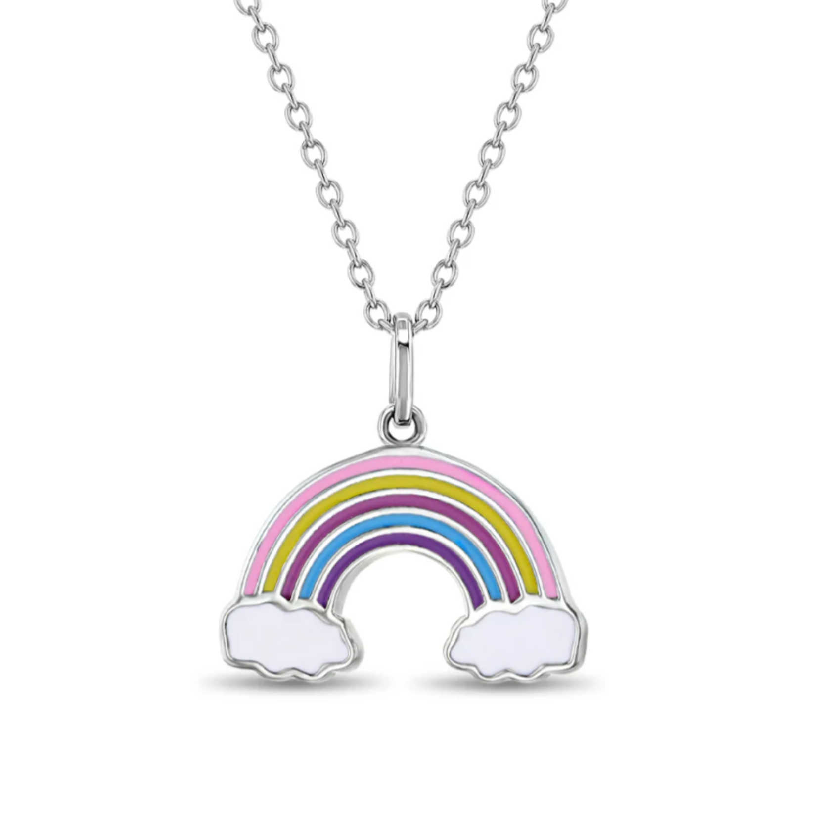 In Season SS Enamel Colorful Rainbow Necklace