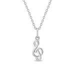 In Season SS Treble Clef Necklace