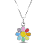 In Season SS Enamel Flower Power Necklace