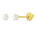 In Season 18k Gold Freshwater Cultured Pearl 4mm Earrings
