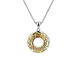 Keith Jack Sterling Silver 22K Gilded Gold Small Window to the Soul Pendant