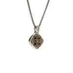 Keith Jack Silver & Bronze Celtic Cross Small Cushion Necklace