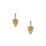 Keith Jack Sterling Silver & 10K CZ Angel Earrings