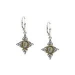 Keith Jack Sterling Silver & 10K Labradorite Celestial Lever Back Earrings