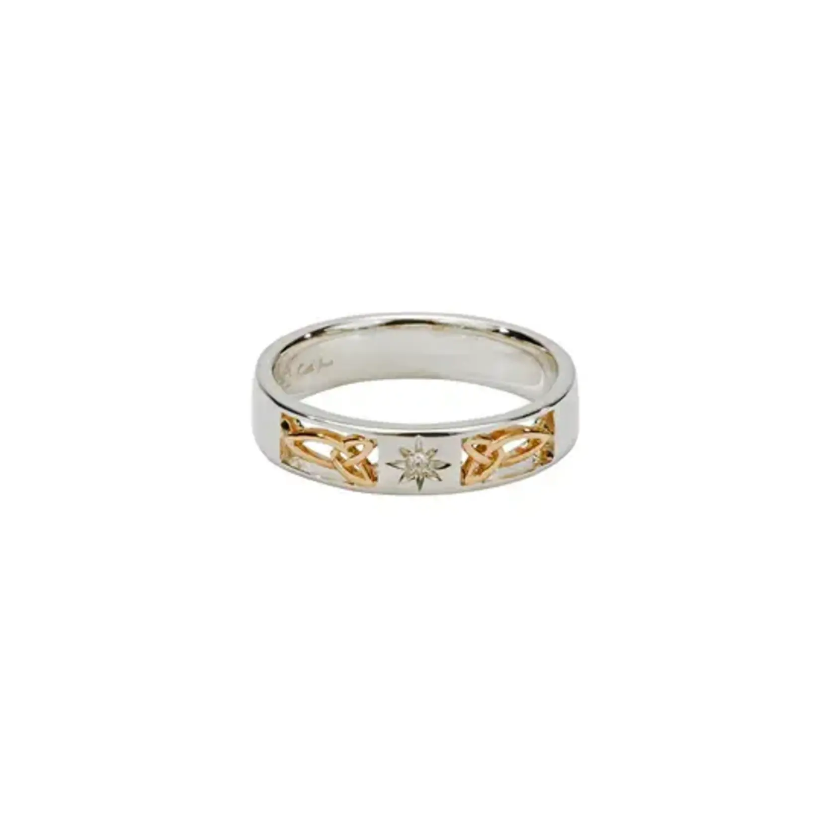 Keith Jack Silver and 10K Trinity and Diamond Lussa Ring