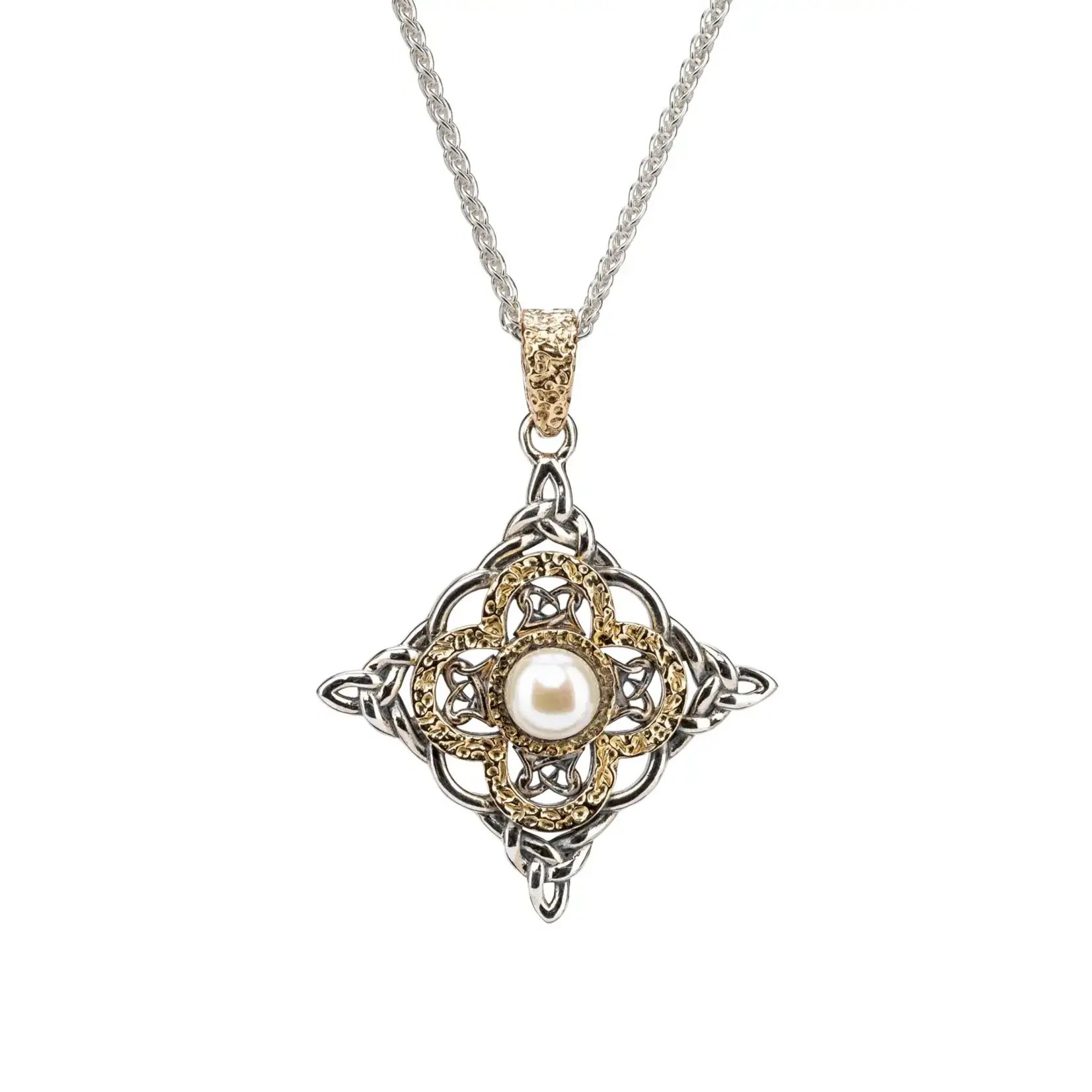 Keith Jack Sterling Silver/10K Gold Water Pearl Aphrodite Pendant