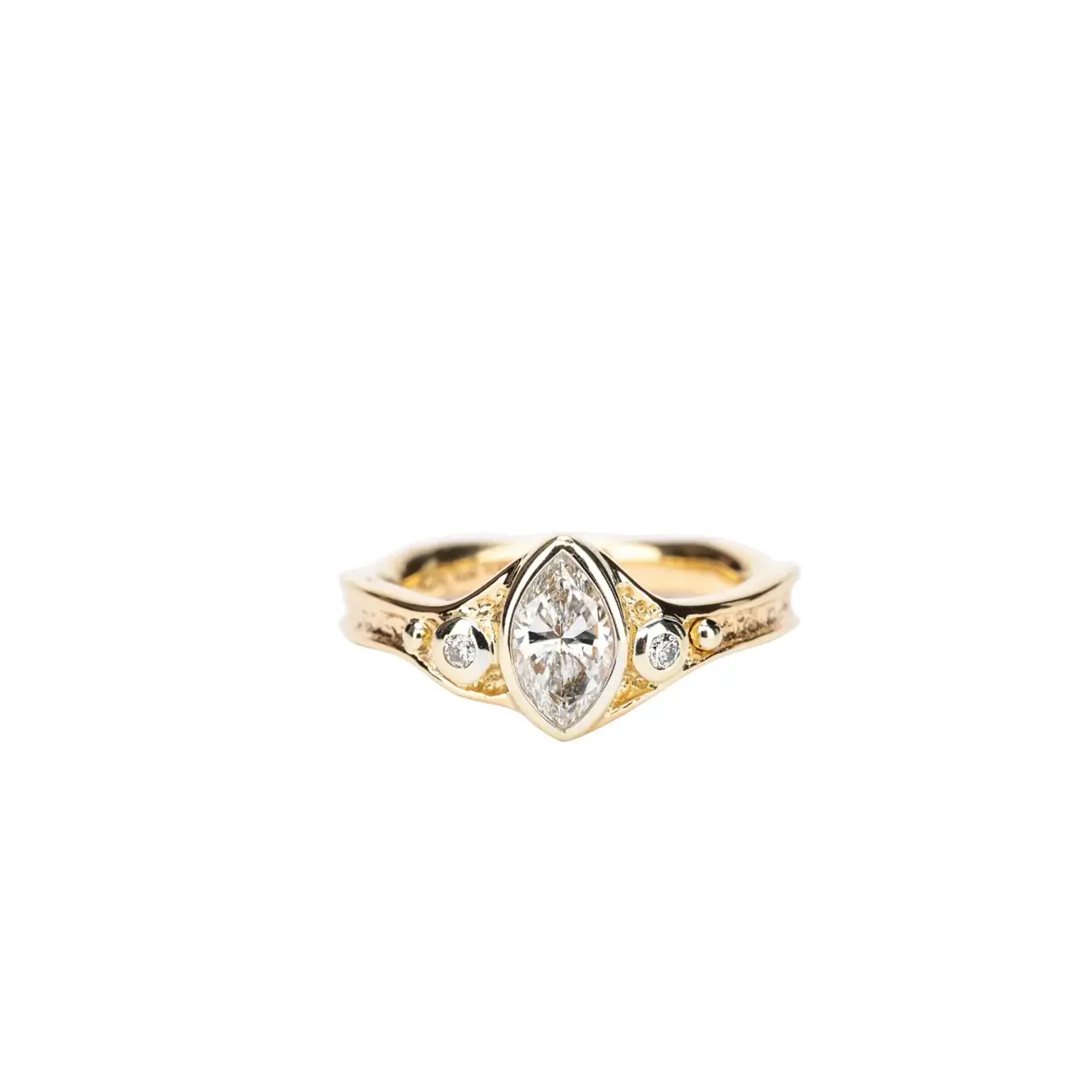 Keith Jack 14K Yellow & White Gold Bezel Ring