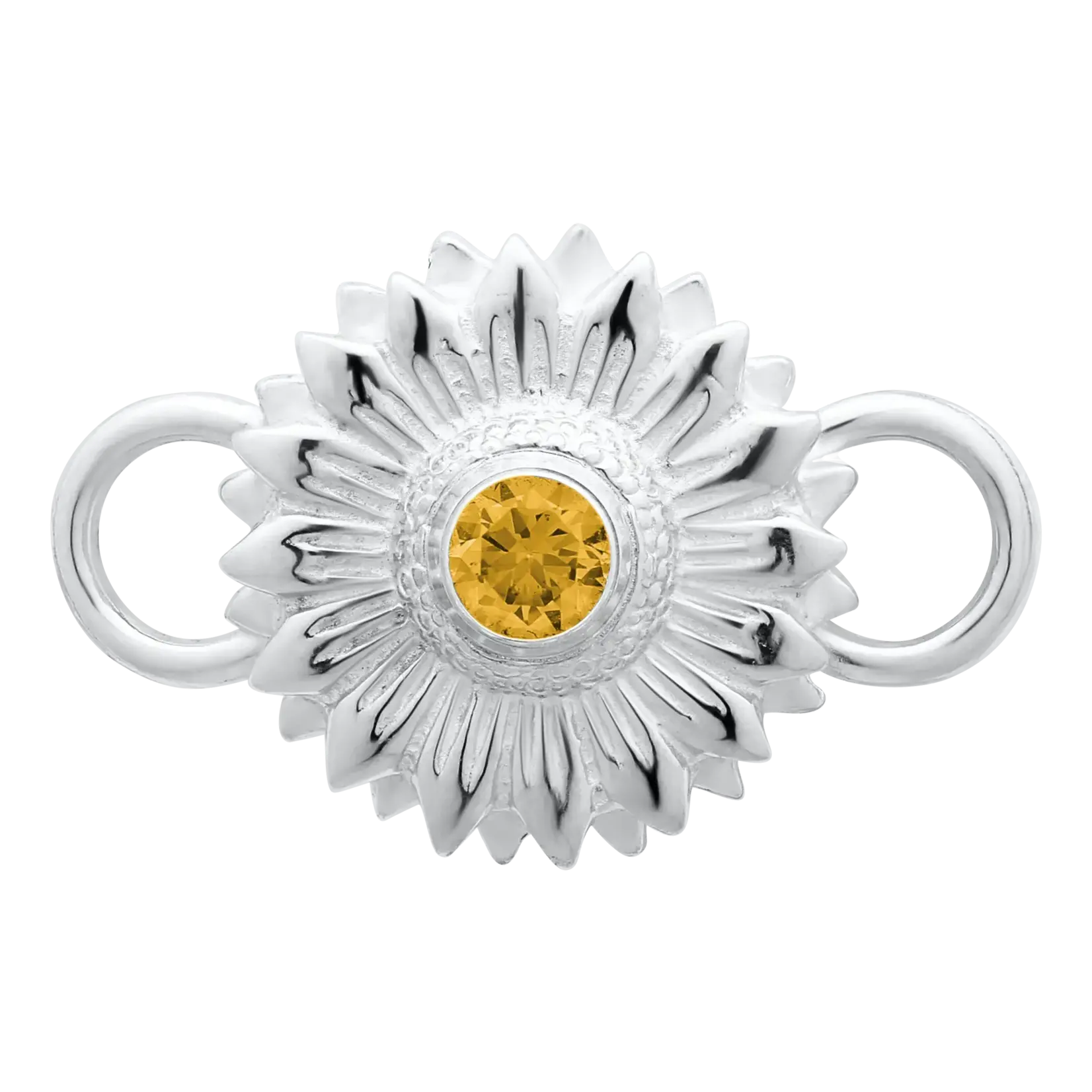 Lestage Sunflower w/ CZ Clasp