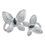 Lestage Ebony & Ivory Butterfly