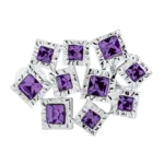 Lestage Hopscotch Purple Crystal Clasp