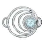 Lestage Orbit w/ Blue Topaz Clasp