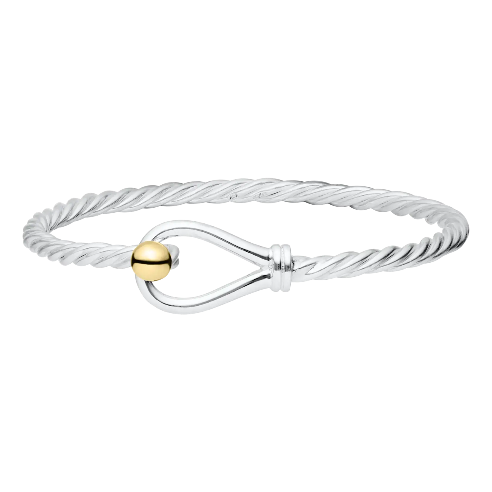 Lestage 14K Bead Twist Wire Loop Bracelet