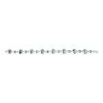 Lestage Scallop Blue Topaz Bracelet