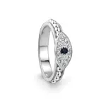 Nazar Blue Sapphire Spin Ring