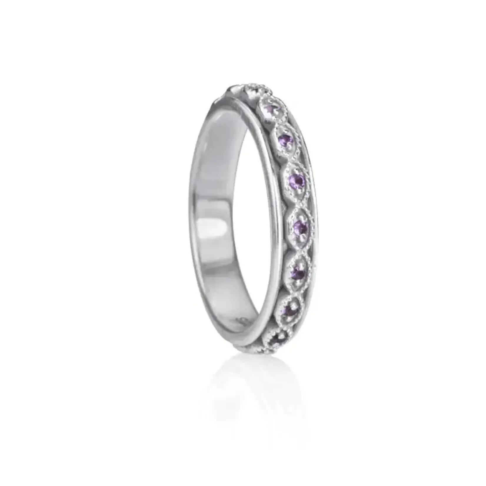 Intuition Amethyst Spin Ring