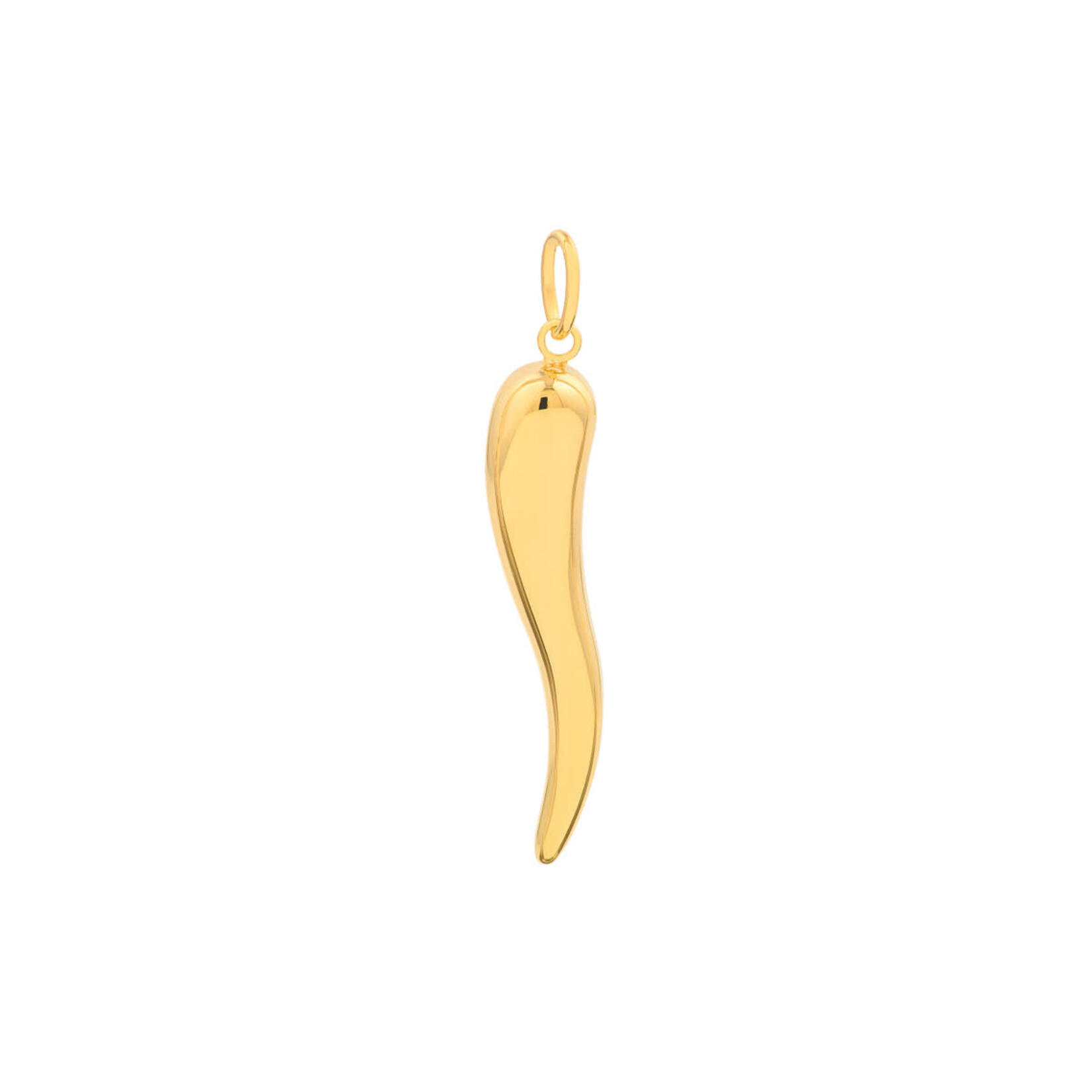 Midas 14K YG Hollow Large Italian Horn