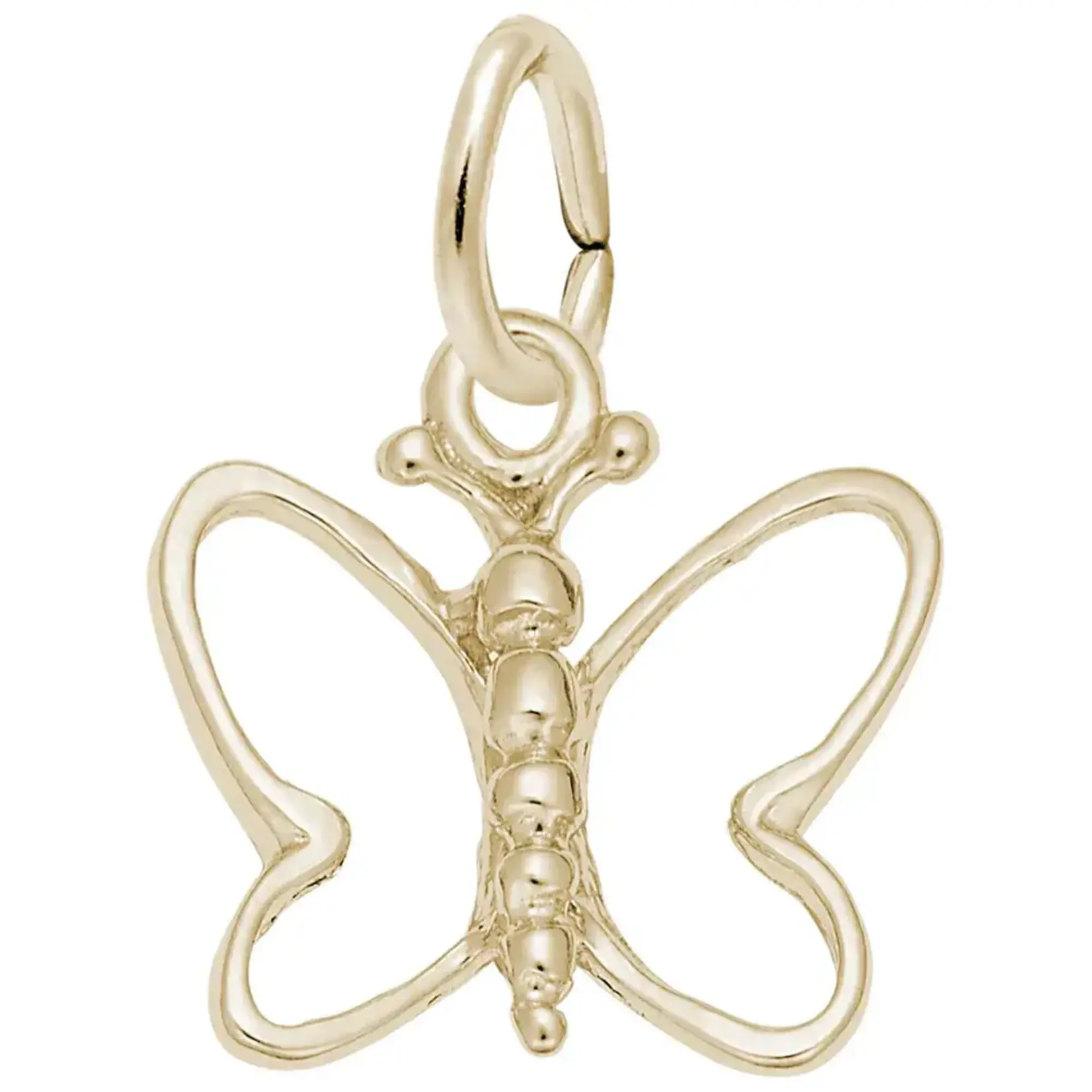 Rembrandt Gold Plated Small Open Wings Butterfly Charm