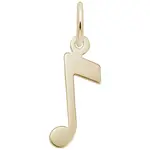 Rembrandt Gold Plated Music Note Charm