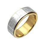 Inox Stainless Steel Lord's Prayer Spinner Ring