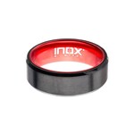 Inox Red, Steel, Black IP Aluminum Flat Ring