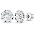 In Season SS CZ Encircling Solitaire Earrings