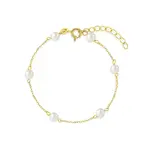 In Season 14k Gold 5-6" 4mm Freshwater Cultured Pearl Bracelet