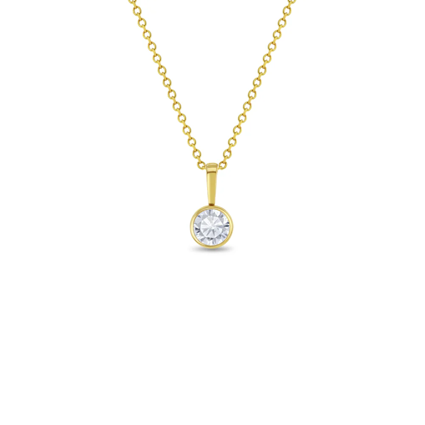 In Season 14k Gold Apr. Diamond CZ Birthstone Necklace