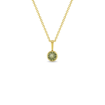 In Season 14k Gold Aug. Peridot CZ Birthstone Necklace