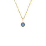 In Season 14k Gold Dec. Blue Topaz CZ Birthstone Necklace