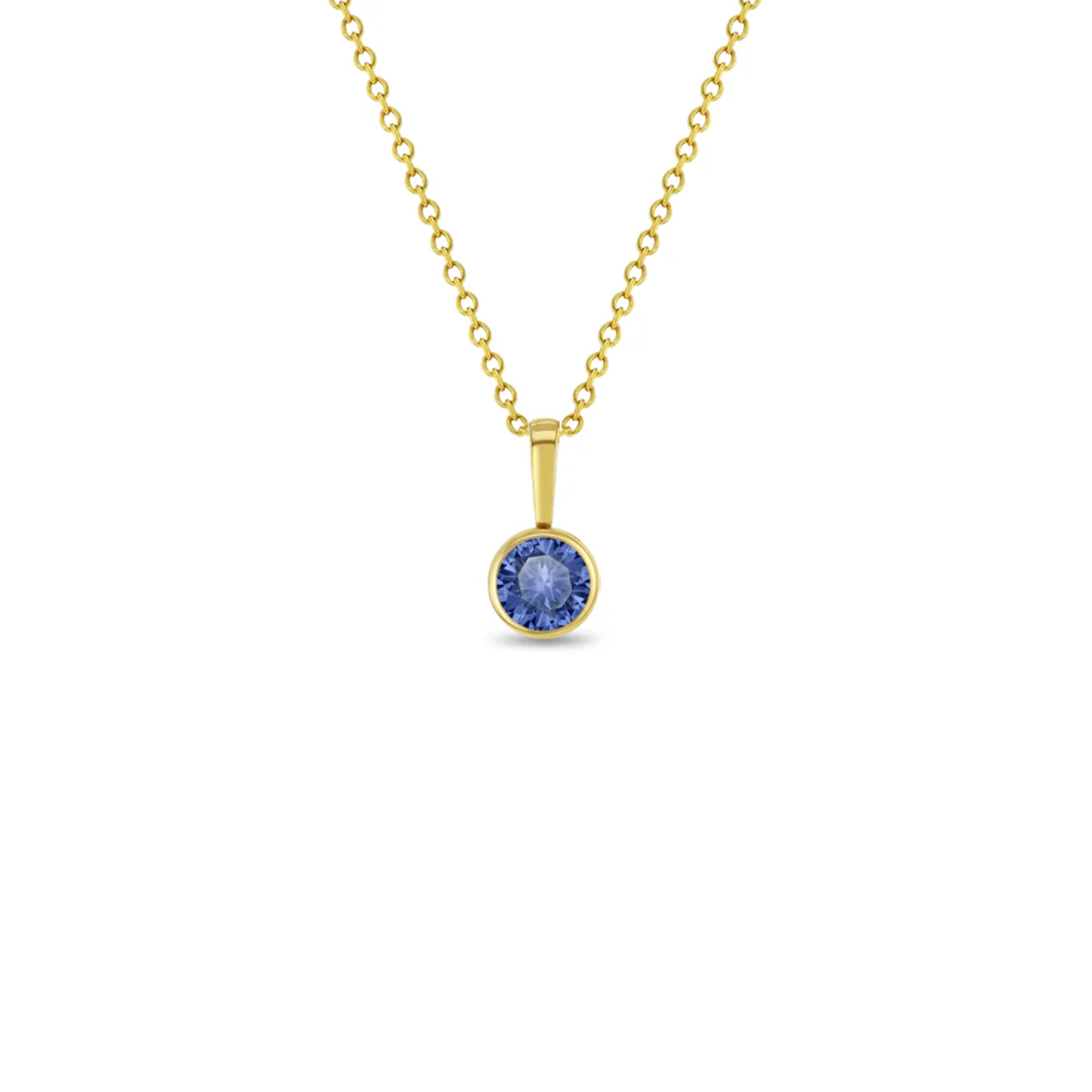 In Season 14k Gold Sept. Sapphire CZ Birthstone Necklace