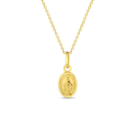 In Season 14k Gold Oval Virgin Mary Necklace