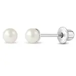 In Season SS Freshwater Pearl 3mm Earrings