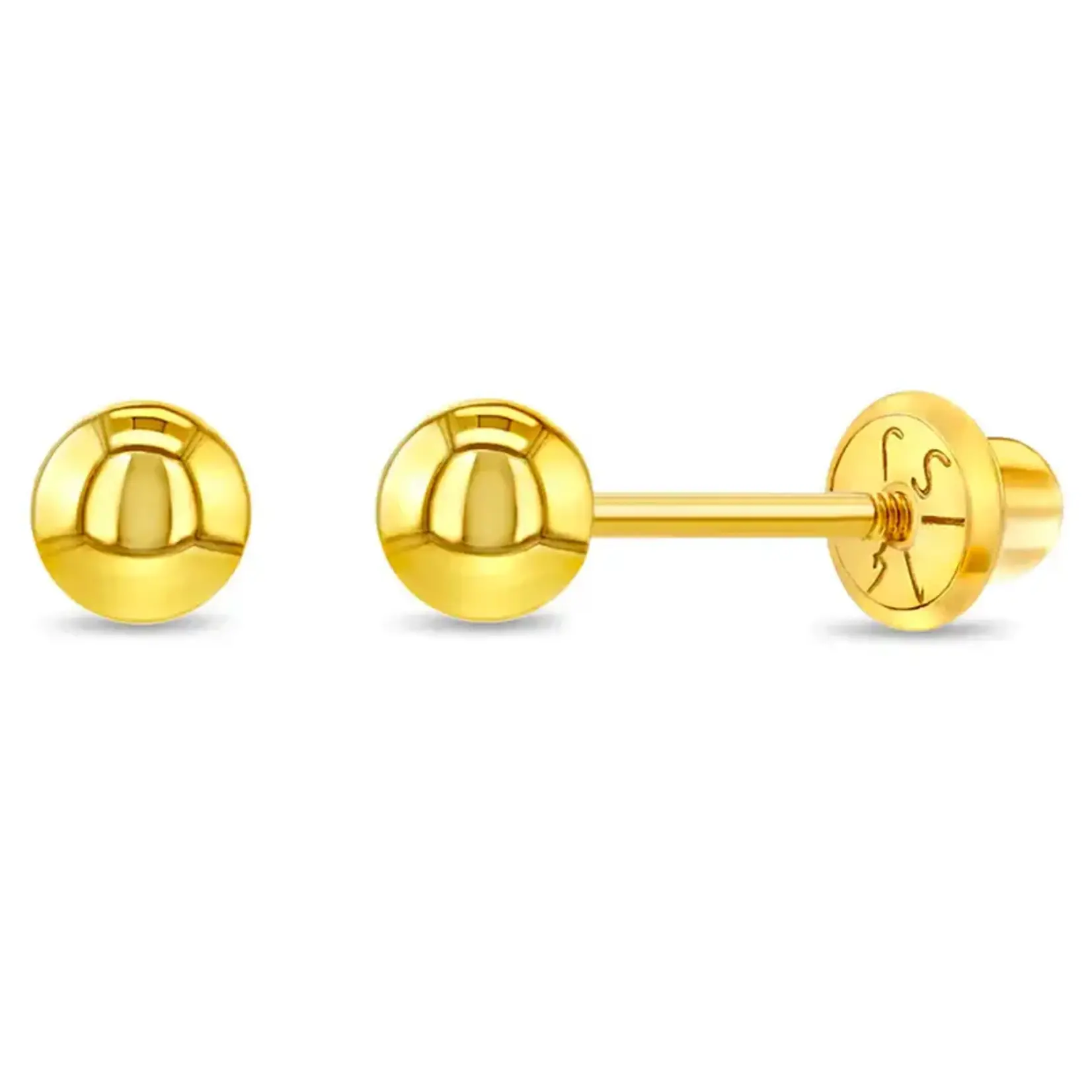 In Season 14k Gold Classic Ball 4mm Earrings